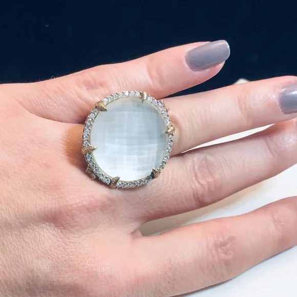 Judith Ripka Eclipse Doublet Ring - Picture 6 of 9